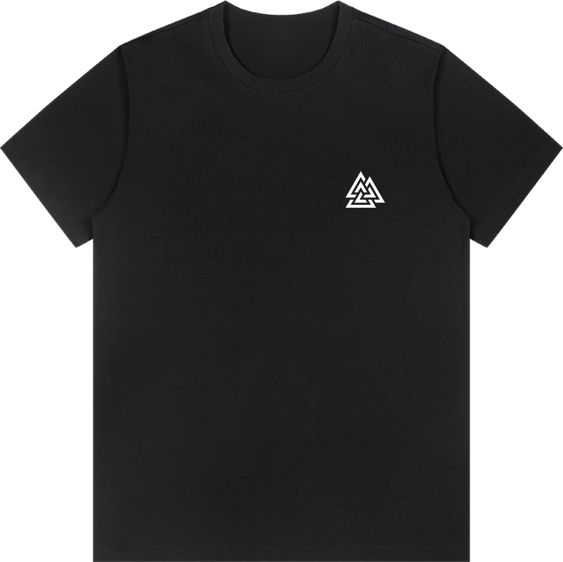 Schwarzes T-Shirt · weißes Logo