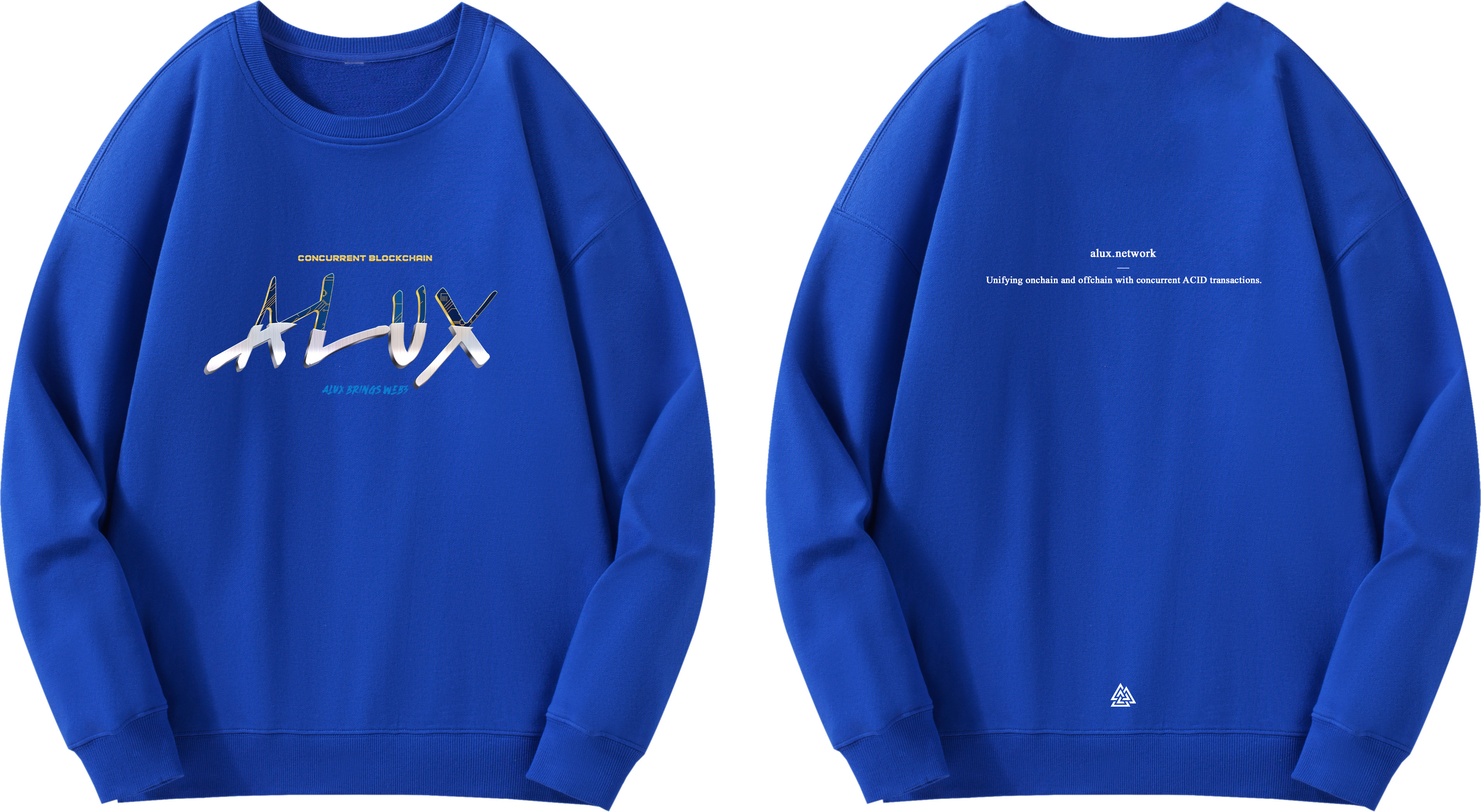 Sweatshirt in Kleinblau