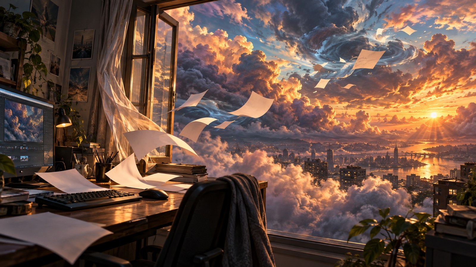 Man sagt, gestern Nacht ging der Wind · Illustration