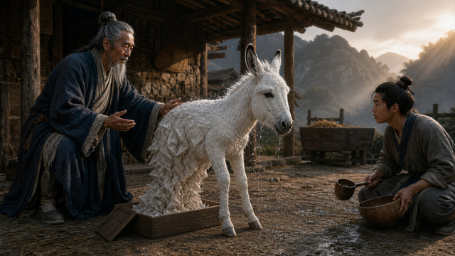 Why Can Zhang Guolao Fold His Donkey into a Box? · Illustration