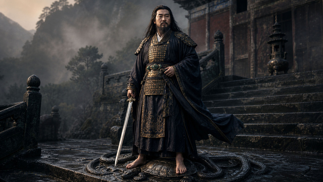 Why Does the Great Emperor Zhenwu Wear His Hair Loose and Go Barefoot? · Illustration
