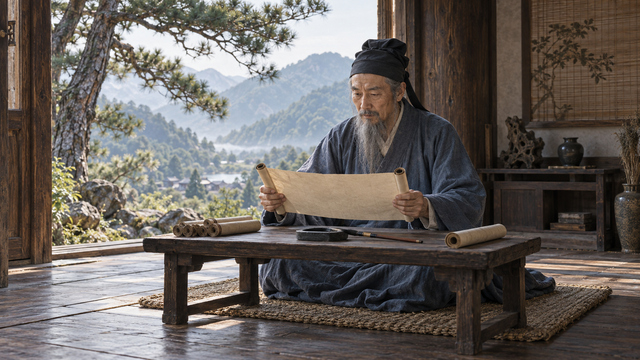 Why Was Tao Hongjing Called the “Prime Minister in the Mountains” After Retiring? · Illustration