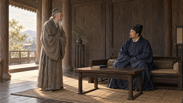 The Emperor Asked Chen Tuan About Making Gold; He Urged Him to Govern the Realm · Illustration