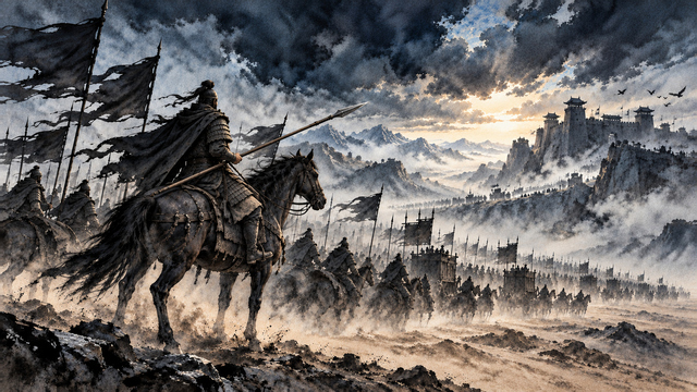 Yang Guan Yin · Тисяча воїнів, десять тисяч коней · Ілюстрація