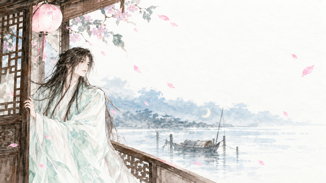 Lou Shang Qu · Night Coming On · Illustration