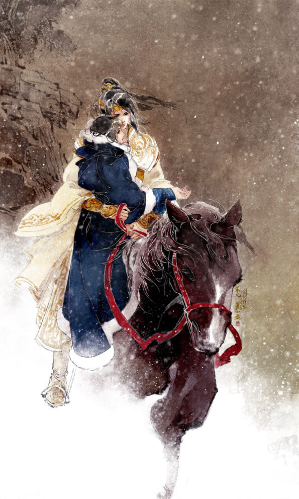 Wangyuanxing · Mit halbem Flügel fliegen · Illustration