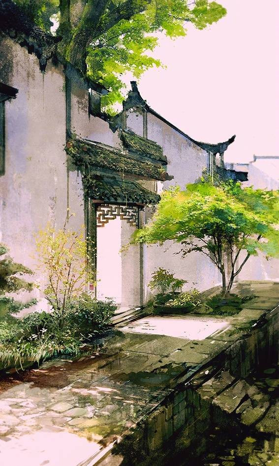 Wutaoyuan · Nach dem Besuch eines Menschen aus einem früheren Leben · Illustration