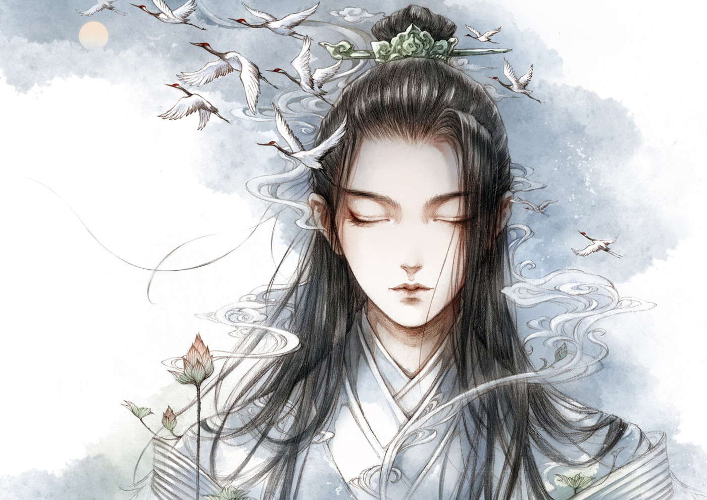 Houtinghua · Vorbeigehen · Illustration