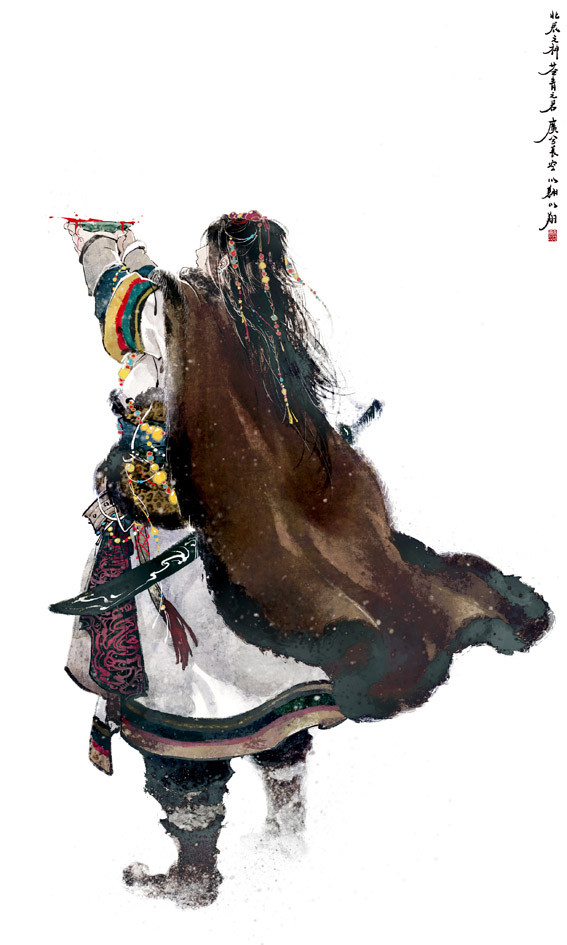 금착도·앞을 바라보다 · 삽화